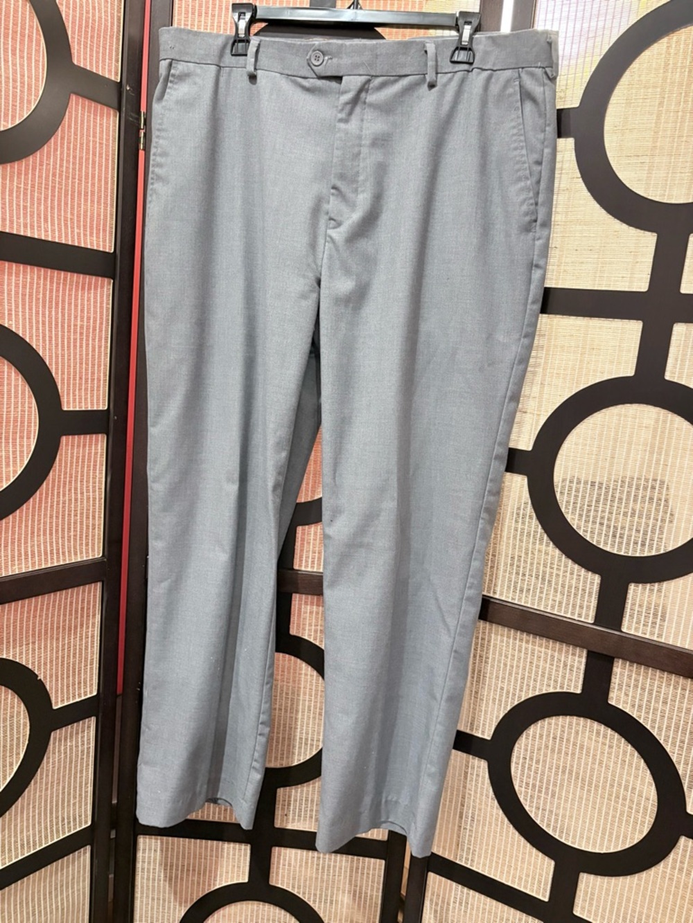 Classic Men's Gray Dress Pants - Modern Straight Fit